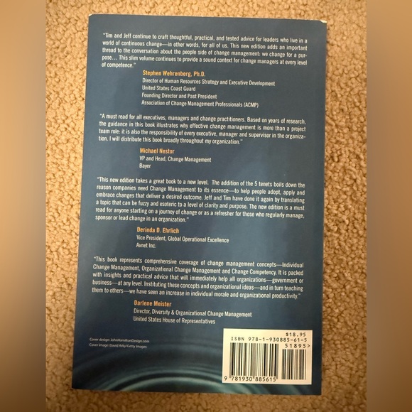 Change Management The People Side of Change | Book Hiatt and Creasey - Picture 4 of 4